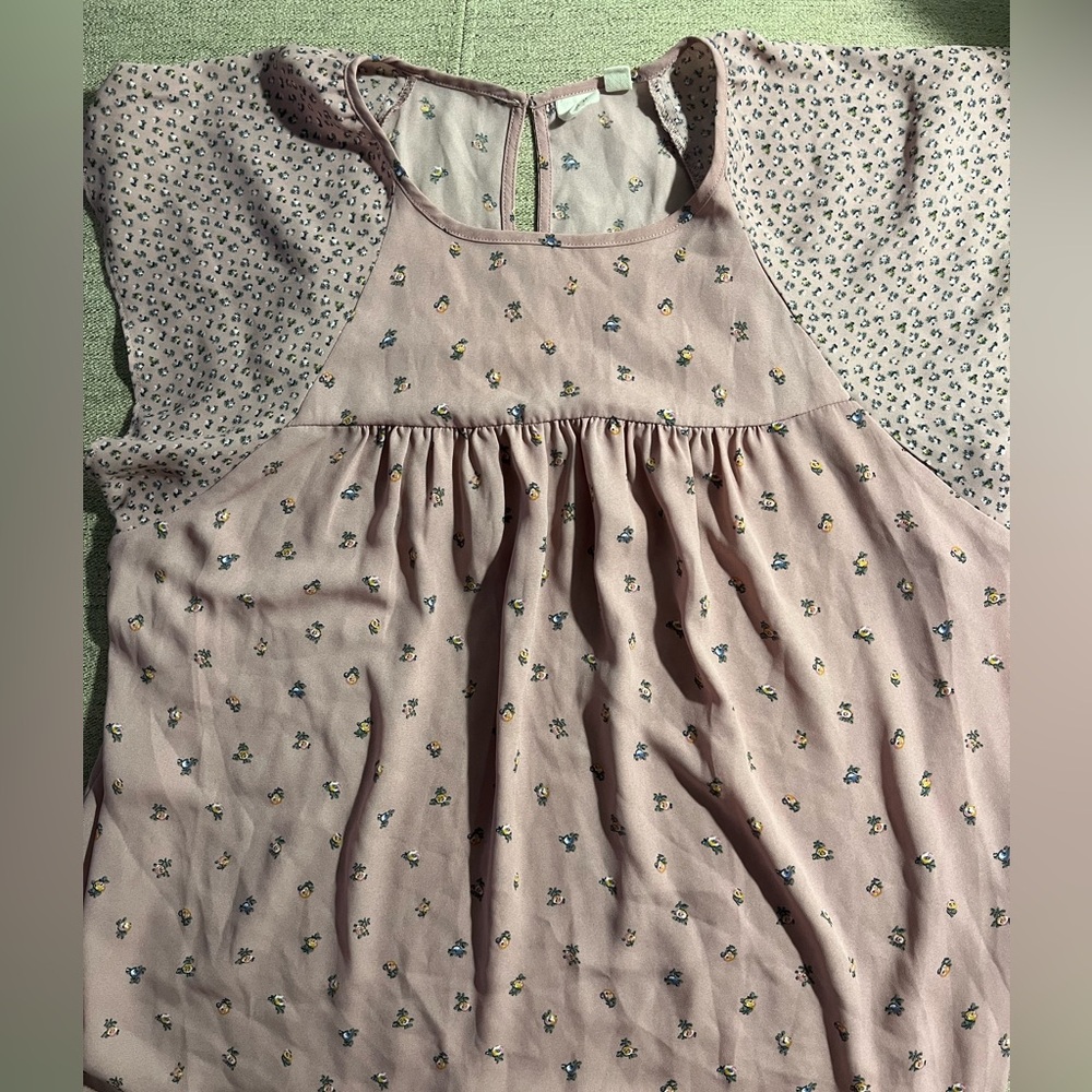 Gap Floral Pink Boho Top